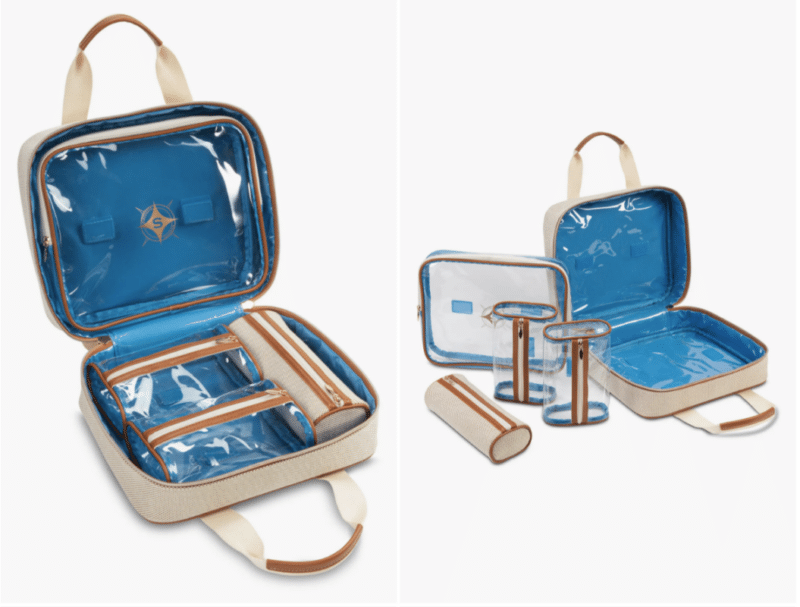 Nordstrom's Tropea Ivory Martha Large Briefcase Cosmetics Case